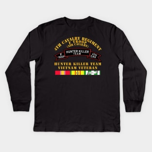 F Troop 4th Cav - Hunter Killer w SVC Kids Long Sleeve T-Shirt